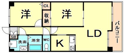 グランシティ三宮の間取り画像