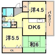 御園団地 4号棟の間取り画像