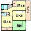 御園団地 4号棟の間取り画像