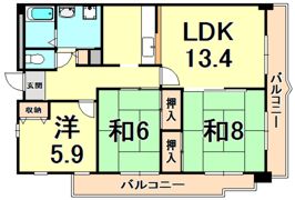 ウルム西宮の間取り画像