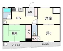鯉川マンションの間取り画像