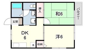 セジュール岡本の間取り画像