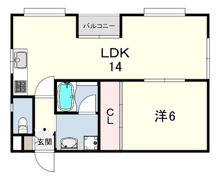 芦屋ニューコーポ2番館の間取り画像