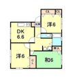 リビング川西の間取り画像