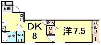 パレ北昭和の間取り画像