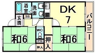 ビューハイツクラタの間取り画像