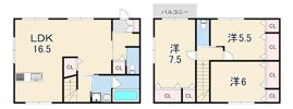 ベリーニ西宮 NORTHの間取り画像