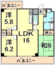 メゾンカトレアの間取り画像