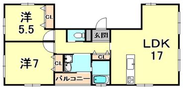 コモドココ夙川の間取り画像