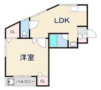 倉石ハイツの間取り画像