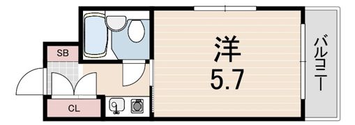 ビシック西進の間取り画像