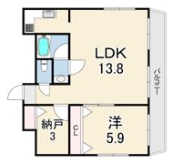 ハイツ神戸西の間取り画像