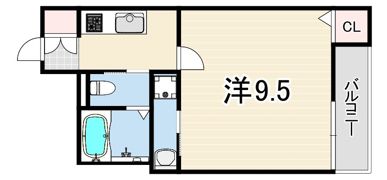 ディークラート尼崎東の間取り画像