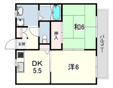 サンハイツの間取り画像