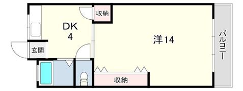 中田マンションの間取り画像
