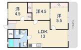 東部買出人センターマンションの間取り画像