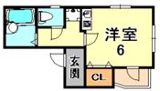 フルール西岡本の間取り画像