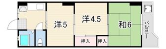 上池田グリーンハイツの間取り画像
