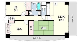 ポートジョイの間取り画像