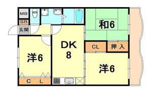 リベラ西芦屋の間取り画像