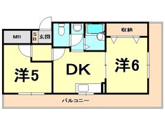 ラムール西宮の間取り画像
