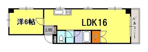 ベルトゥリー三宮の間取り画像
