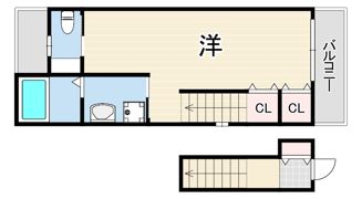 クローバーハイツ若菜の間取り画像
