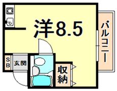 アイビーコート1の間取り画像