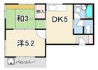 祖川マンションの間取り画像
