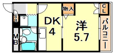 クレスタ舞子の間取り画像