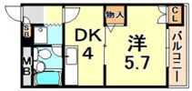 クレスタ舞子の間取り画像