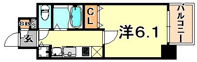 プレサンス三宮ルミネスの間取り画像