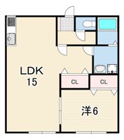 シャルマン岸田の間取り画像