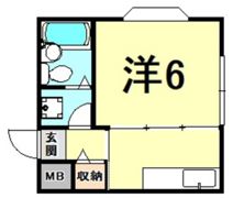 ハイツヤマト2の間取り画像