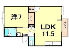 メゾン東町1の間取り画像