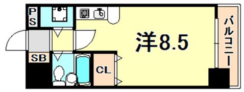 グランデール新神戸の間取り画像