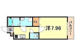 エステイトE神戸長田の間取り画像