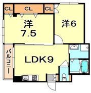 ハッピーコート御影の間取り画像