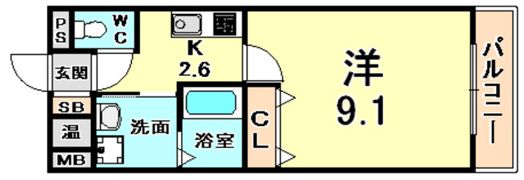 リタ 1ST.の間取り画像