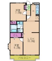 リヴィエール園田の間取り画像