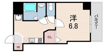 アレス六甲の間取り画像