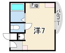 北野町マンションの間取り画像