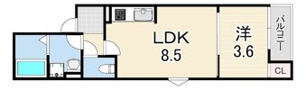 REGIES東園田の間取り画像