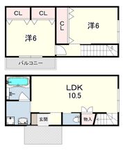 TERUMA MARE茶園場町の間取り画像