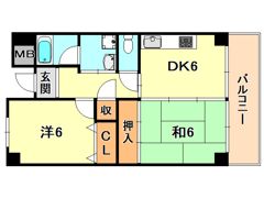 ミモザの館の間取り画像