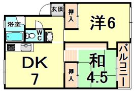 ハイツ瑞原の間取り画像