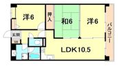 カウリー芦屋の間取り画像