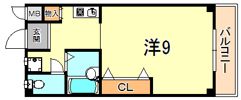 竹園マンションの間取り画像