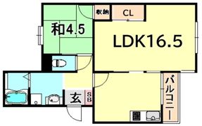 ヴィラ・オークラの間取り画像