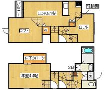 コンフォートベネフィスジオ箱崎東の間取り画像